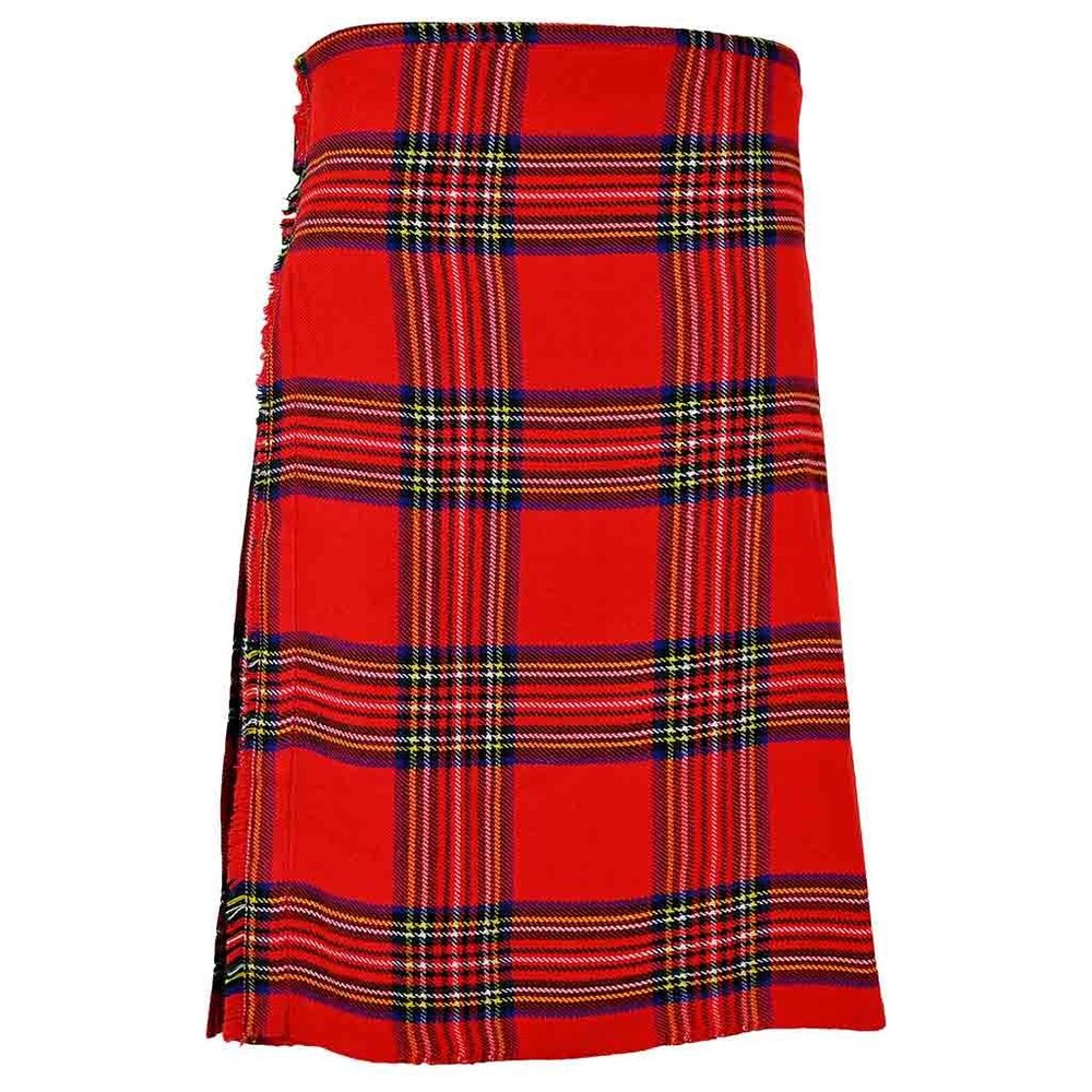 Tartan kilt Royal Stewart 8 Yard Men Traditional Outfit Scottish Costume